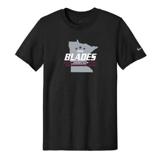 Minnesota Blades Nike Swoosh Sleeve rLegend Tee