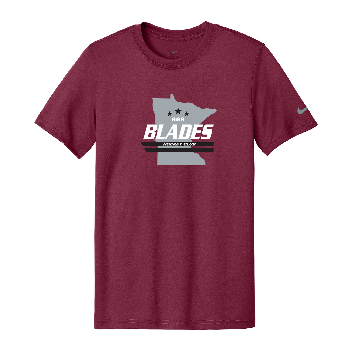 Minnesota Blades Nike Swoosh Sleeve rLegend Tee