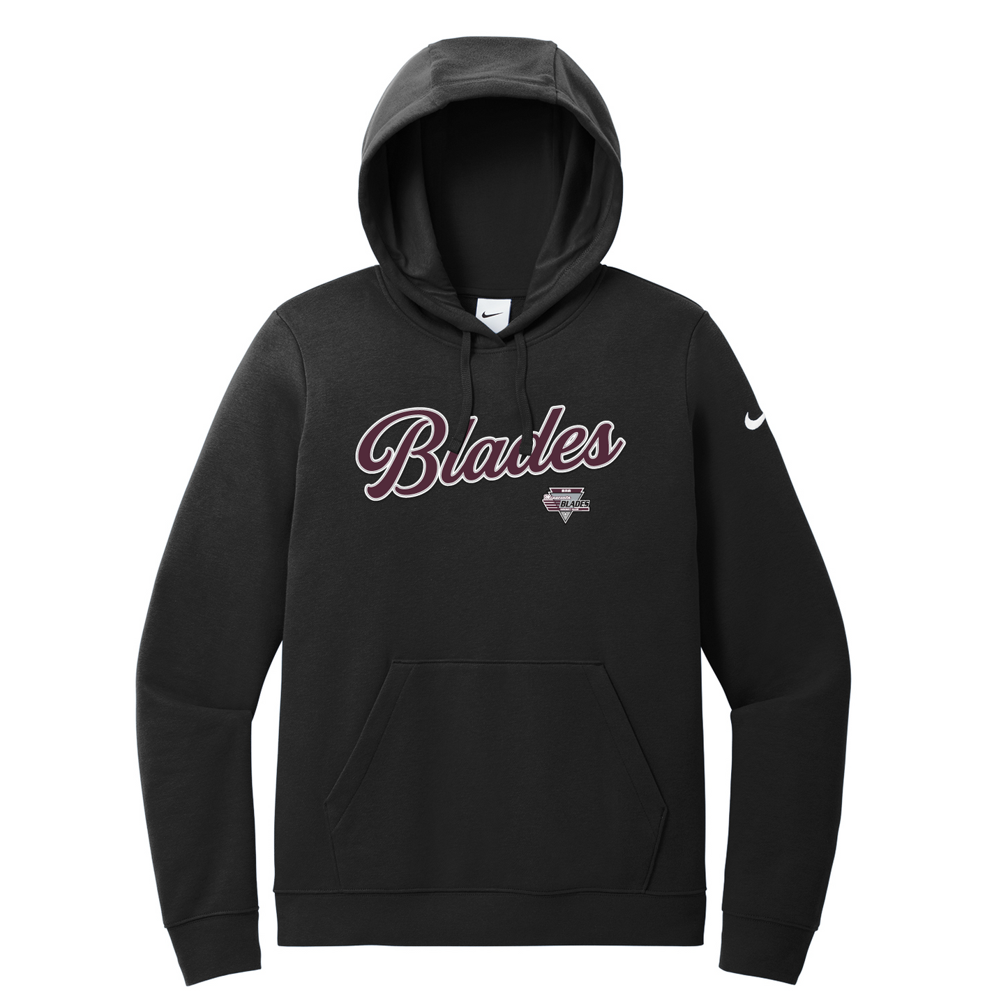Minnesota Blades Nike Women's Club Fleece Sleeve Swoosh Pullover Hoodie