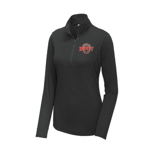 Ely Hockey LADIES Tri-Blend Wicking 1/4-Zip Pullover - DSP On Demand