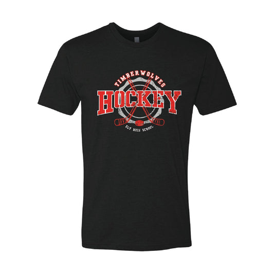 Ely Hockey Unisex CVC Short Sleeve Crew - DSP On Demand