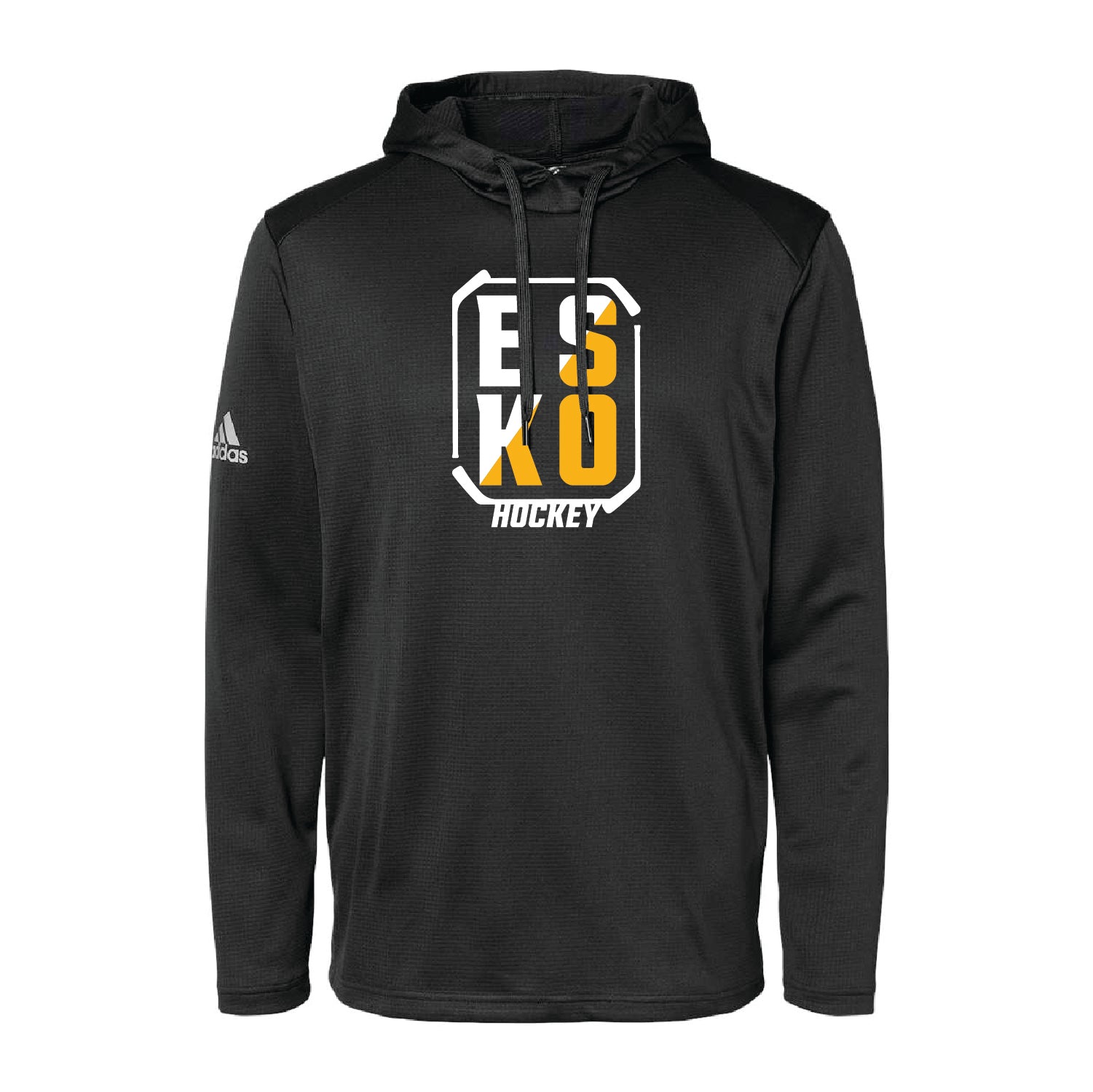 Esko Hockey Adidas Textured Mixed Media Hooded Sweatshirt - DSP On Demand