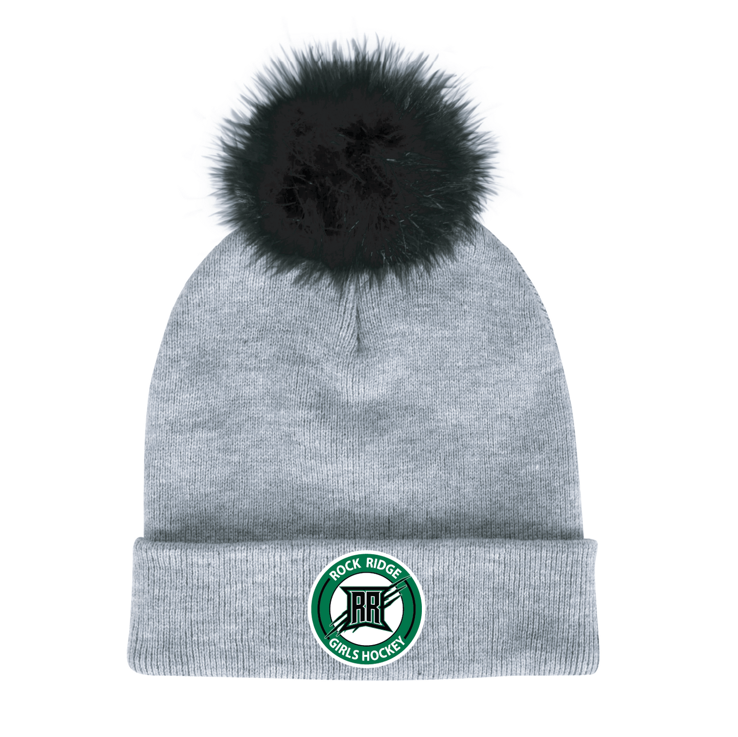 Rock Ridge Girls Hockey FUR POM BEANIE BLANK - DSP On Demand