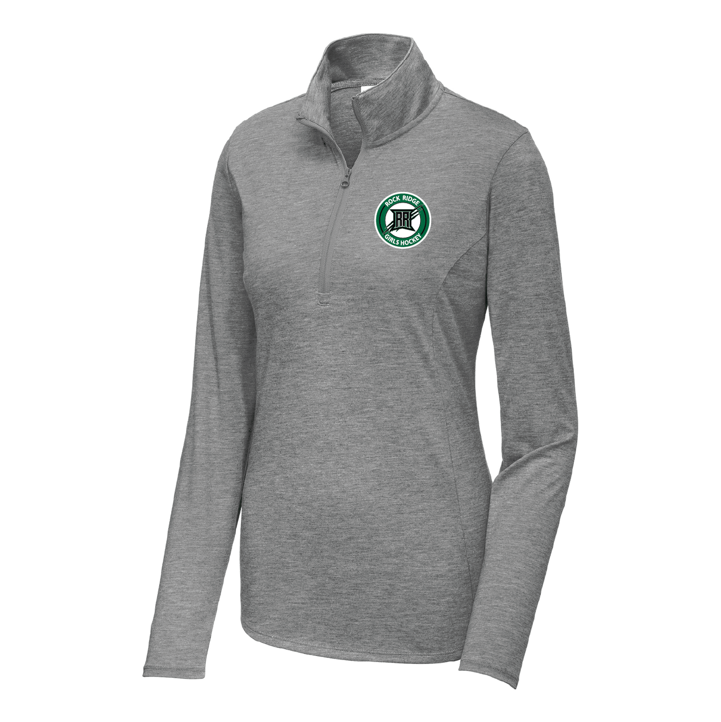 Rock Ridge Girls Hockey LADIES Tri-Blend Wicking 1/4-Zip Pullover - DSP On Demand