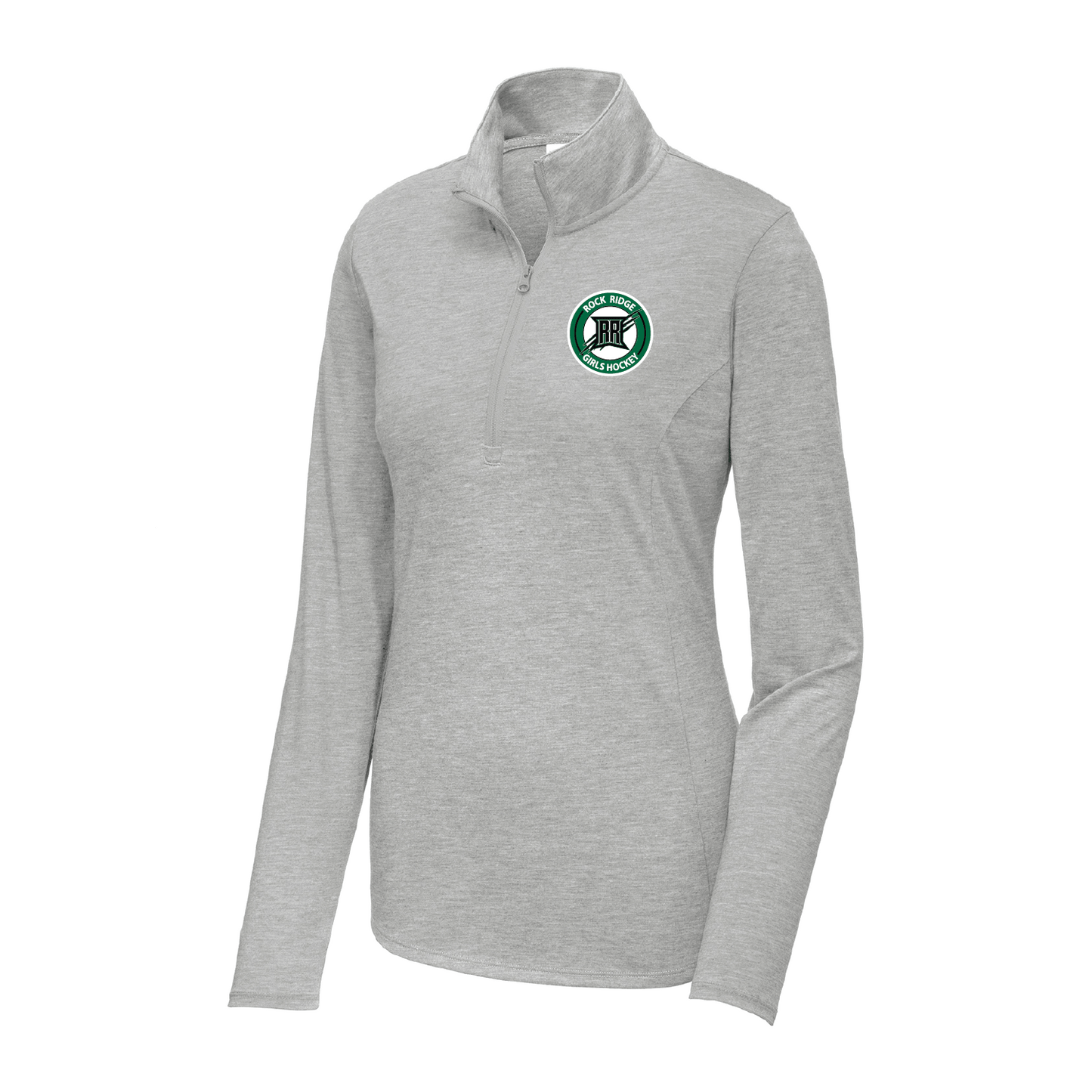 Rock Ridge Girls Hockey LADIES Tri-Blend Wicking 1/4-Zip Pullover - DSP On Demand