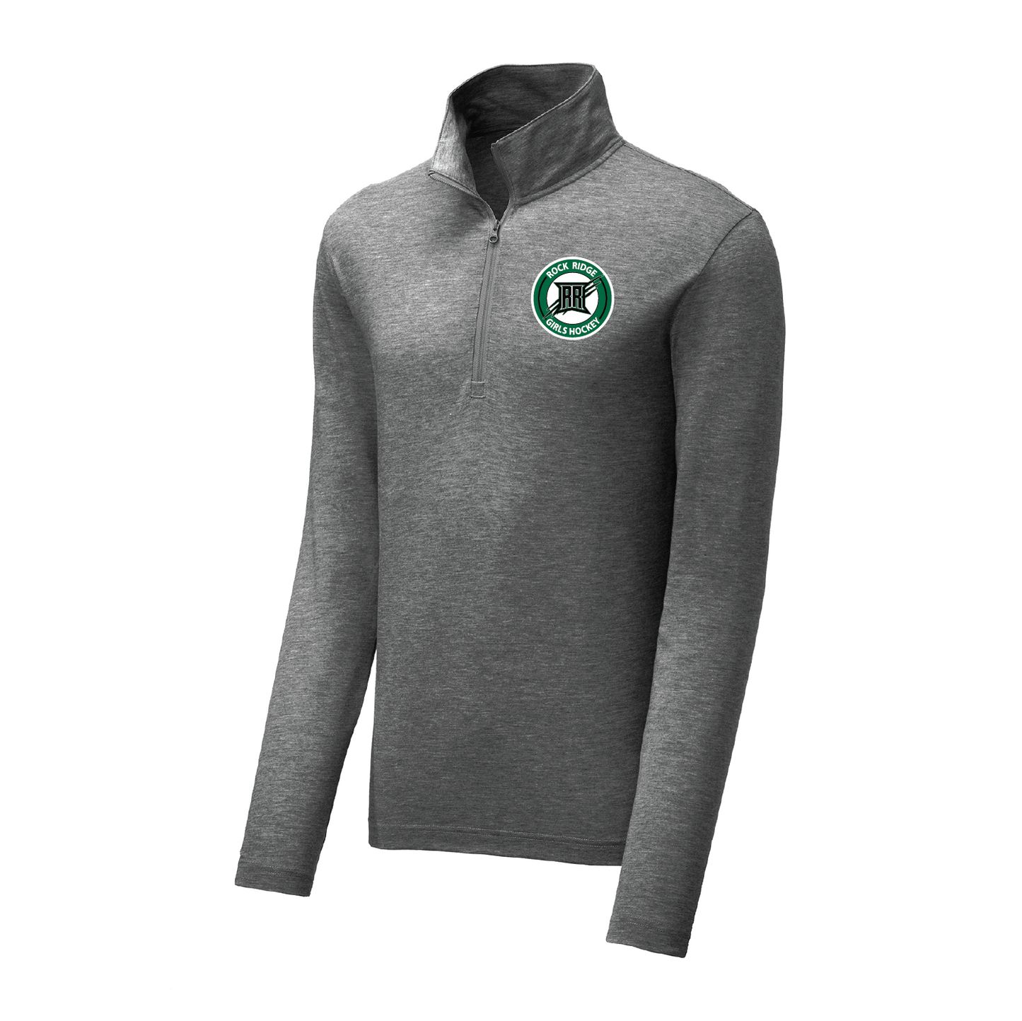 Rock Ridge Girls Hockey UNISEX Tri-Blend Wicking 1/4-Zip Pullover - DSP On Demand