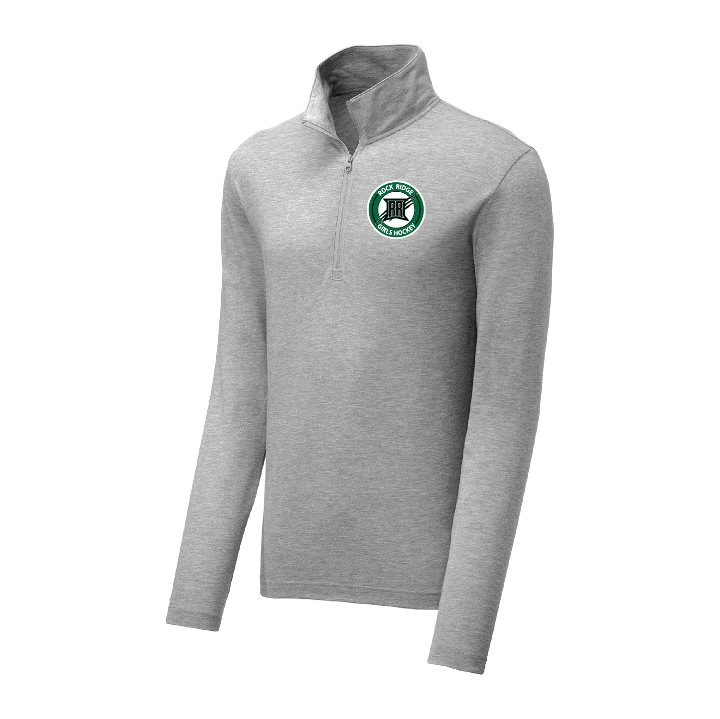 Rock Ridge Girls Hockey UNISEX Tri-Blend Wicking 1/4-Zip Pullover - DSP On Demand